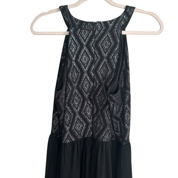 ENFOCUS Studio maxi formal dress size 14 halter Goth Dark Romantic Whimsigoth - Picture 4 of 13